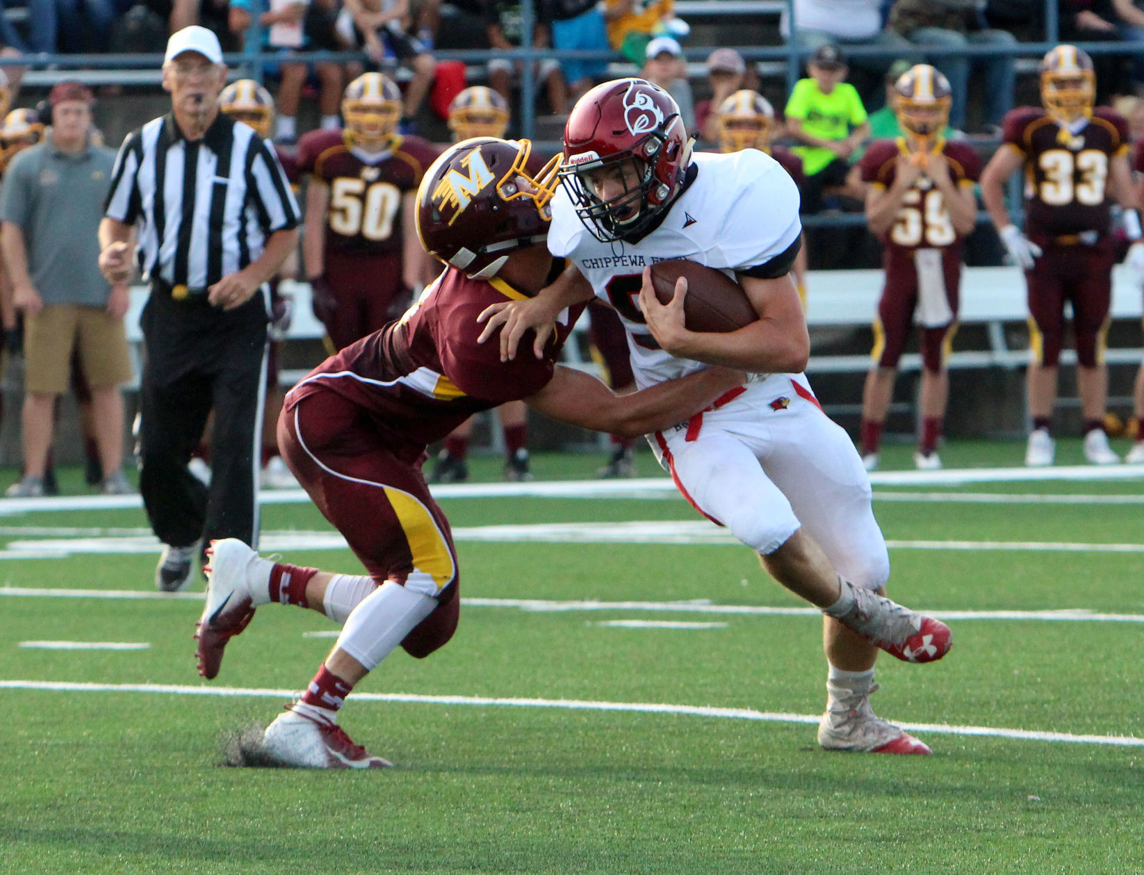 Chi-Hi football at Menomonie 8-31-18